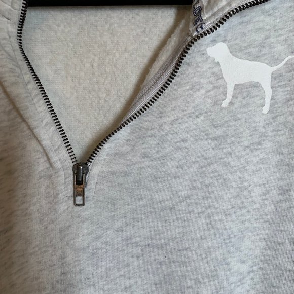 Victoria Secret Pink half zip sweat shirt - Picture 4 of 5